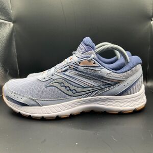 Saucony Cohesion 13 S10559-3 Womens 9.5 Running Shoes Blue Mist Melon Sneaker‎